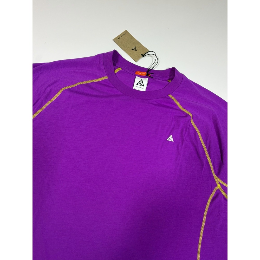 Nike ACG Dri-FIT ADV Mens XL Purple Short Sleeve T-Shirt HJ2881-551 NEW